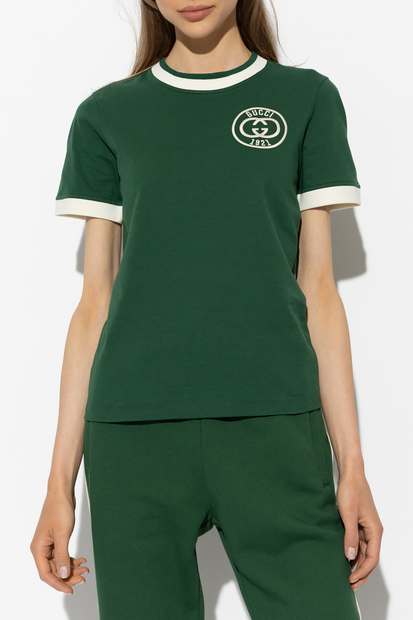 Green T-shirt with logo Gucci - Vitkac Canada